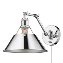 Golden 3306-A1W CH-CH - Yep by Golden Lighting Orwell 1-light Swing Arm Wall Lamp in Chrome